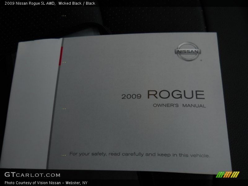 Wicked Black / Black 2009 Nissan Rogue SL AWD