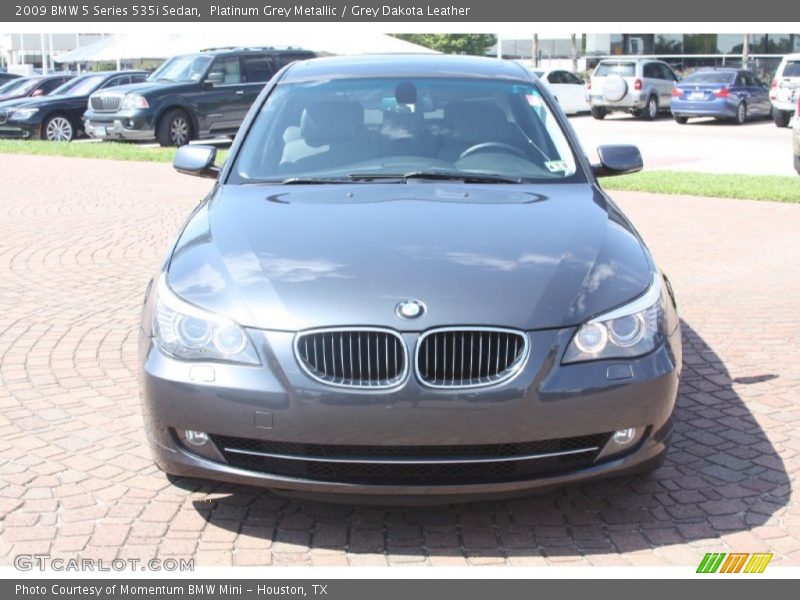 Platinum Grey Metallic / Grey Dakota Leather 2009 BMW 5 Series 535i Sedan