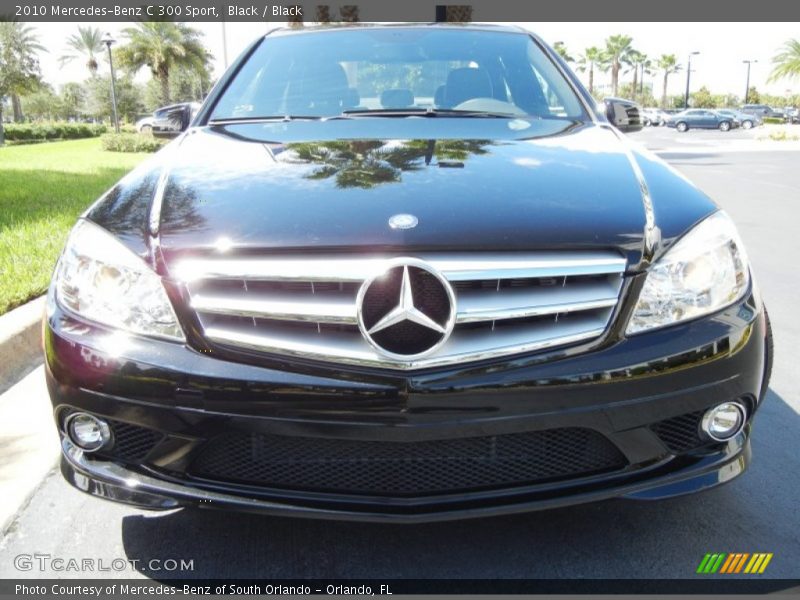 Black / Black 2010 Mercedes-Benz C 300 Sport
