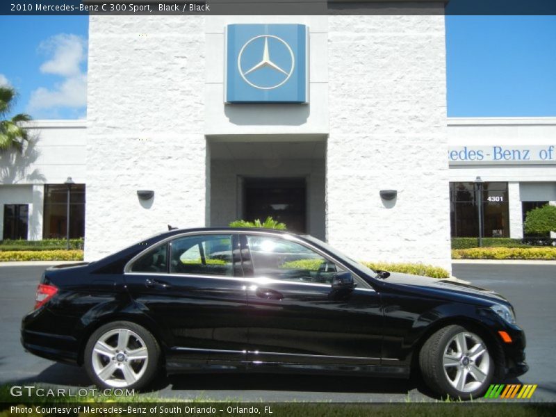 Black / Black 2010 Mercedes-Benz C 300 Sport