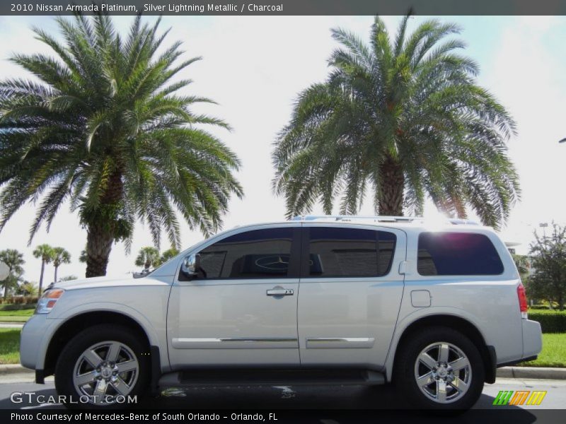  2010 Armada Platinum Silver Lightning Metallic