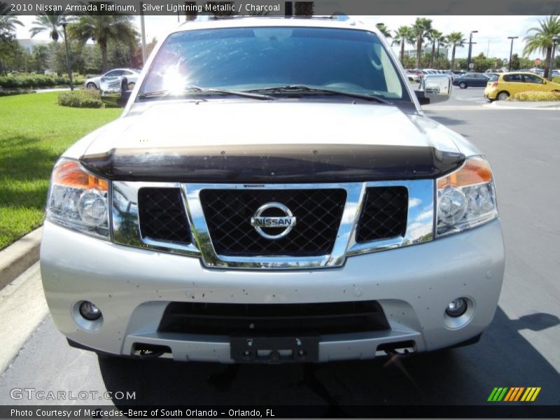 Silver Lightning Metallic / Charcoal 2010 Nissan Armada Platinum