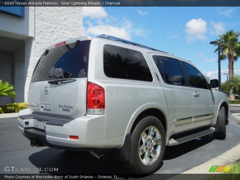 Silver Lightning Metallic / Charcoal 2010 Nissan Armada Platinum