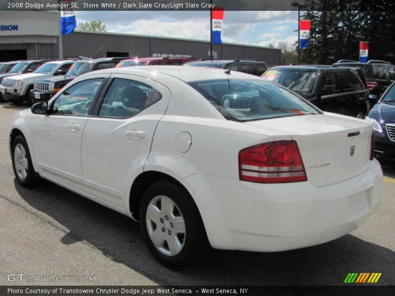 Stone White / Dark Slate Gray/Light Slate Gray 2008 Dodge Avenger SE