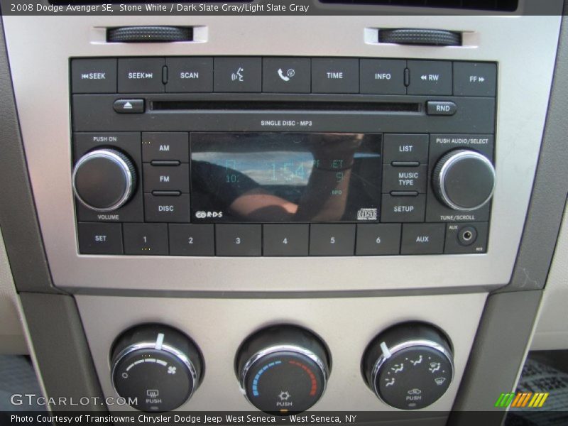 Stone White / Dark Slate Gray/Light Slate Gray 2008 Dodge Avenger SE