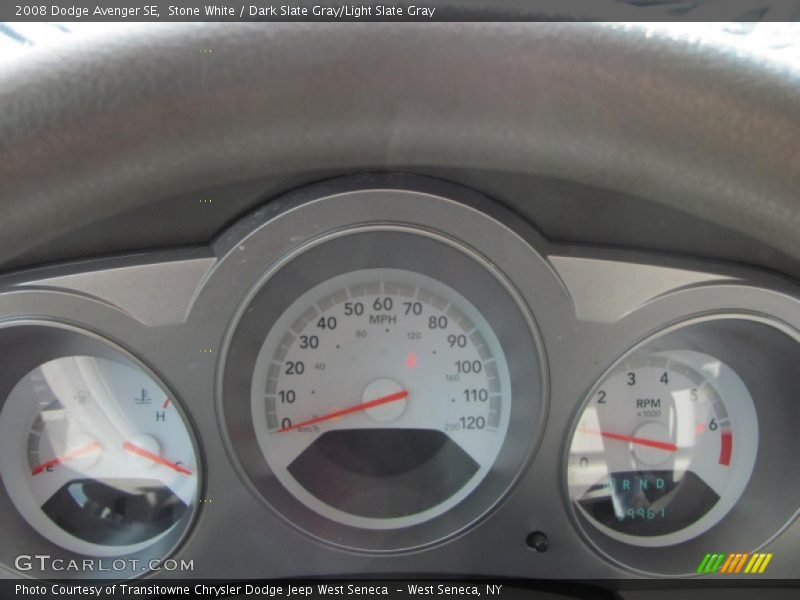 Stone White / Dark Slate Gray/Light Slate Gray 2008 Dodge Avenger SE