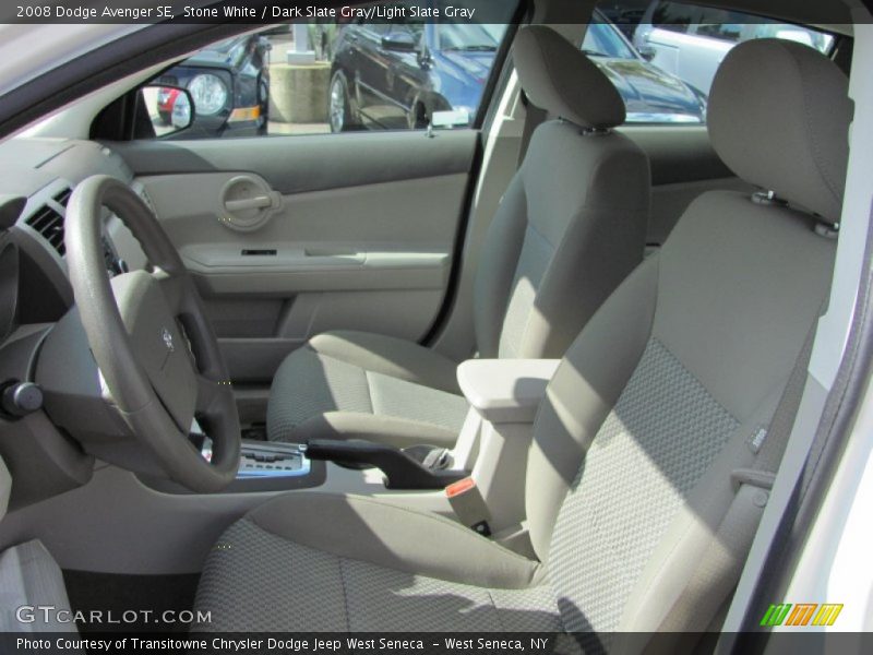 Stone White / Dark Slate Gray/Light Slate Gray 2008 Dodge Avenger SE