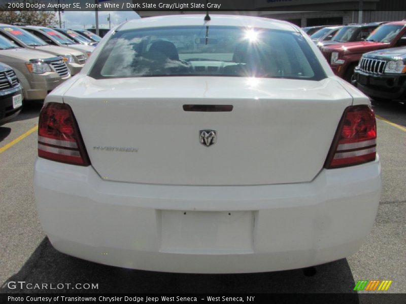 Stone White / Dark Slate Gray/Light Slate Gray 2008 Dodge Avenger SE