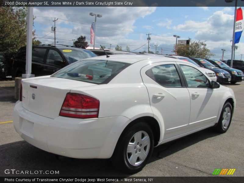 Stone White / Dark Slate Gray/Light Slate Gray 2008 Dodge Avenger SE