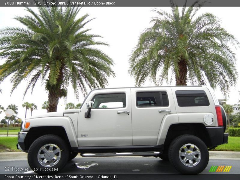 Limited Ultra Silver Metallic / Ebony Black 2008 Hummer H3 X