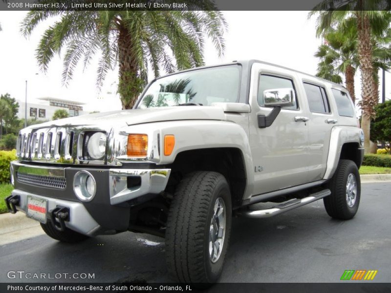 Limited Ultra Silver Metallic / Ebony Black 2008 Hummer H3 X