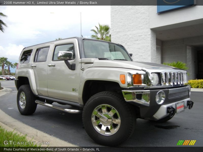 Limited Ultra Silver Metallic / Ebony Black 2008 Hummer H3 X