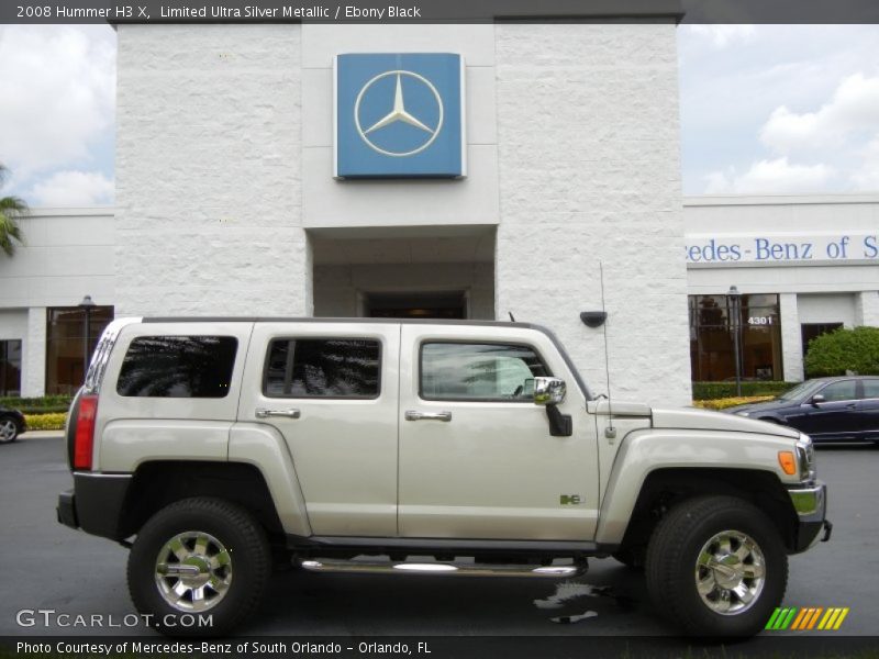 Limited Ultra Silver Metallic / Ebony Black 2008 Hummer H3 X