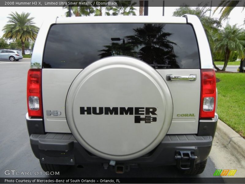 Limited Ultra Silver Metallic / Ebony Black 2008 Hummer H3 X