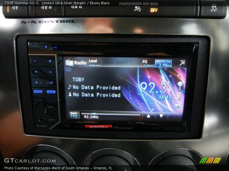 Limited Ultra Silver Metallic / Ebony Black 2008 Hummer H3 X