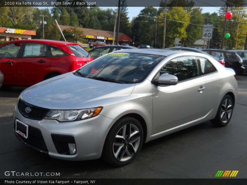 Bright Silver / Black Sport 2010 Kia Forte Koup SX