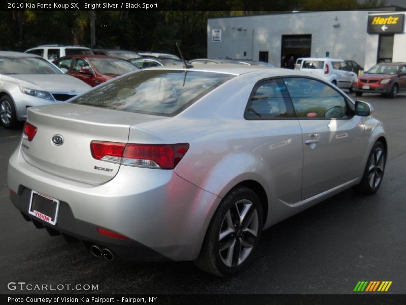 Bright Silver / Black Sport 2010 Kia Forte Koup SX