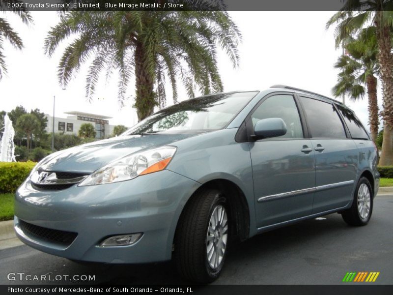 Blue Mirage Metallic / Stone 2007 Toyota Sienna XLE Limited