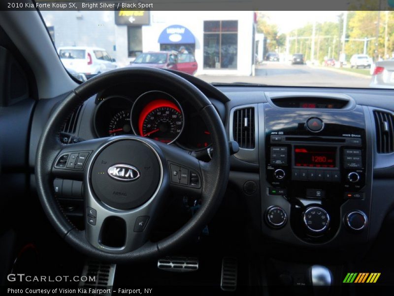 Bright Silver / Black Sport 2010 Kia Forte Koup SX