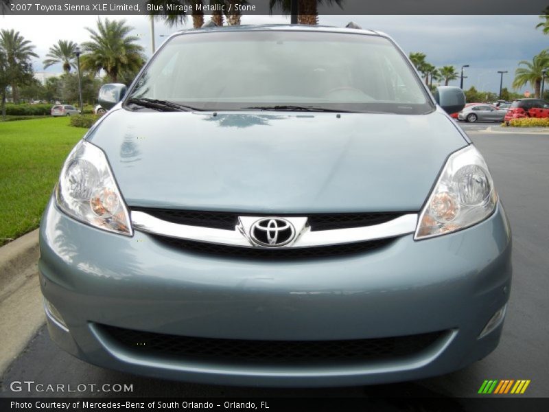 Blue Mirage Metallic / Stone 2007 Toyota Sienna XLE Limited