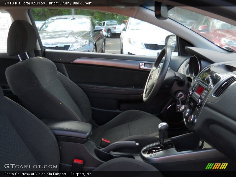 Bright Silver / Black Sport 2010 Kia Forte Koup SX