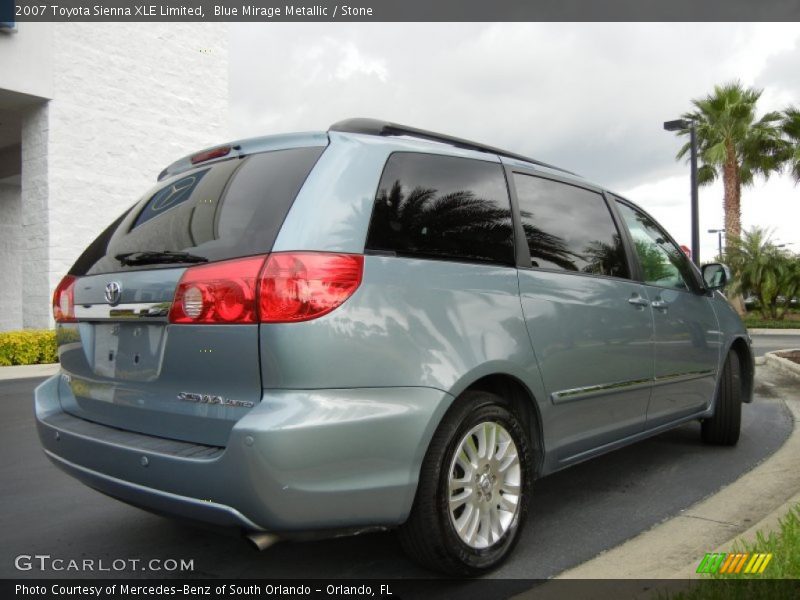 Blue Mirage Metallic / Stone 2007 Toyota Sienna XLE Limited