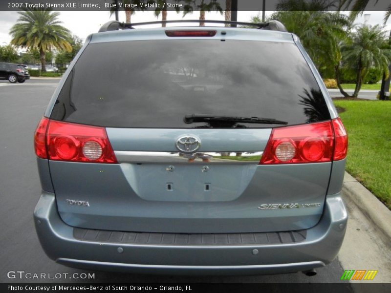 Blue Mirage Metallic / Stone 2007 Toyota Sienna XLE Limited