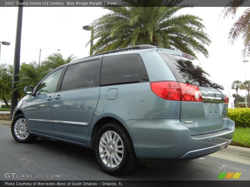 Blue Mirage Metallic / Stone 2007 Toyota Sienna XLE Limited