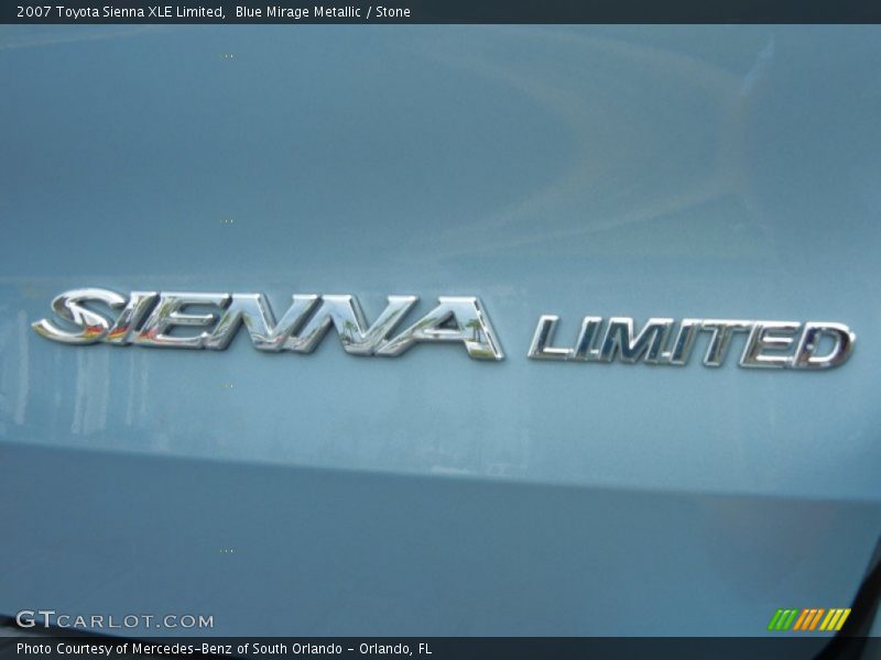 Blue Mirage Metallic / Stone 2007 Toyota Sienna XLE Limited