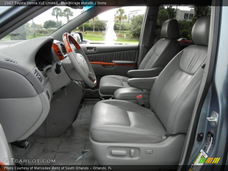 Blue Mirage Metallic / Stone 2007 Toyota Sienna XLE Limited