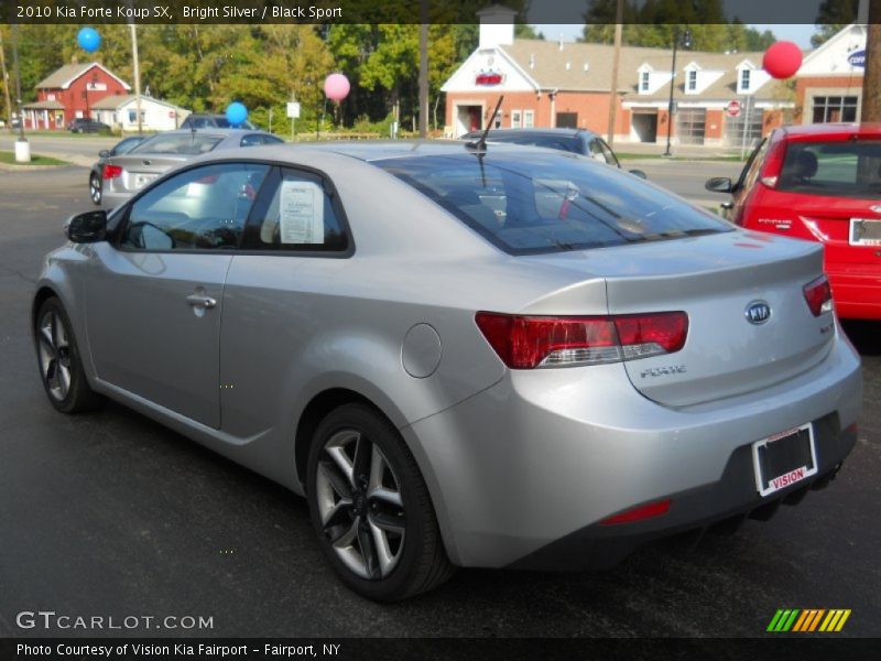 Bright Silver / Black Sport 2010 Kia Forte Koup SX