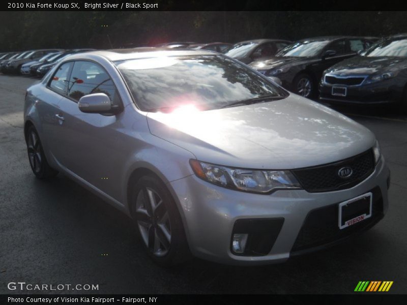 Bright Silver / Black Sport 2010 Kia Forte Koup SX