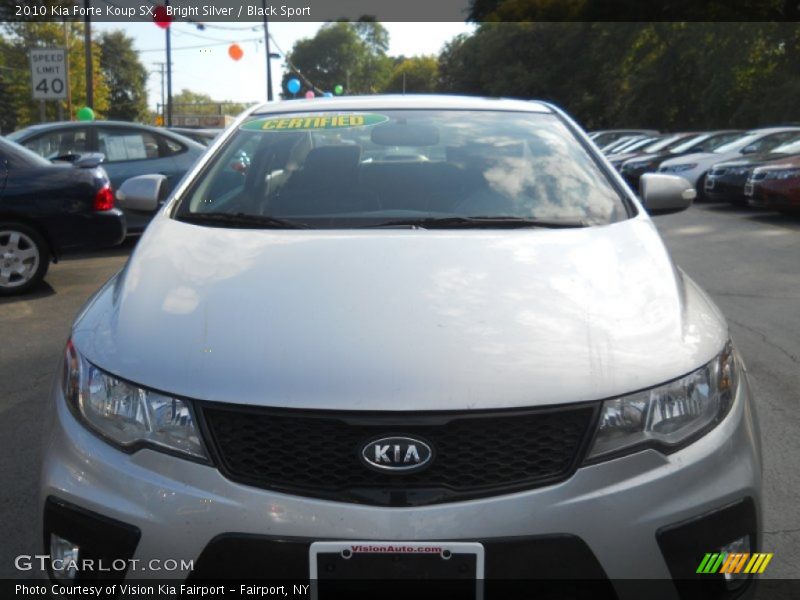Bright Silver / Black Sport 2010 Kia Forte Koup SX