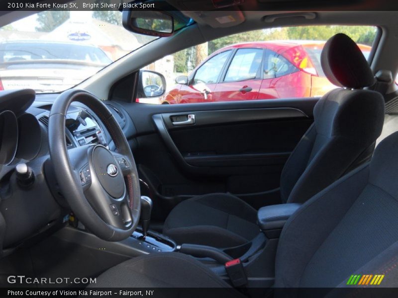 Bright Silver / Black Sport 2010 Kia Forte Koup SX