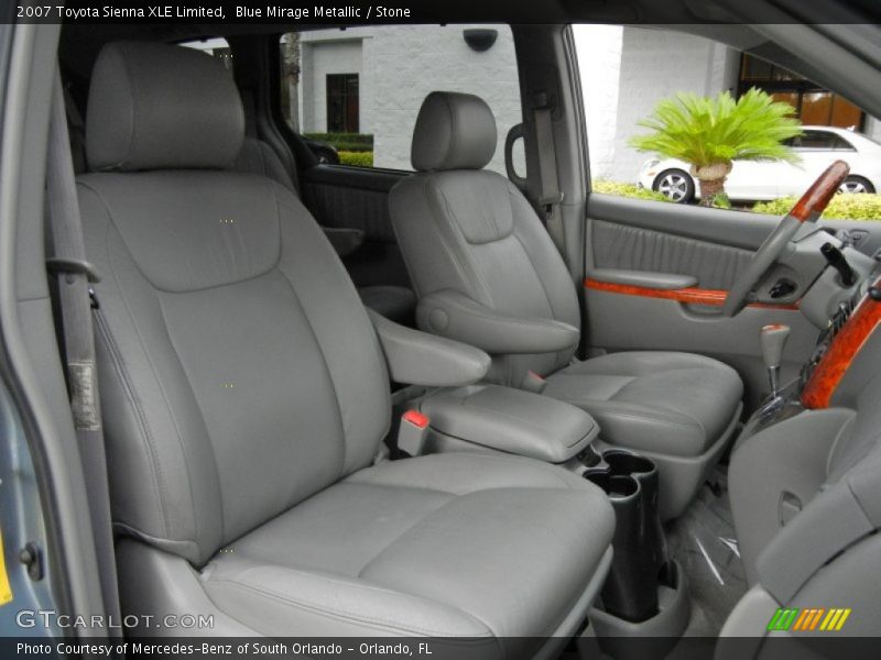 Blue Mirage Metallic / Stone 2007 Toyota Sienna XLE Limited