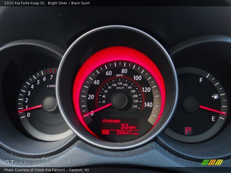 Bright Silver / Black Sport 2010 Kia Forte Koup SX