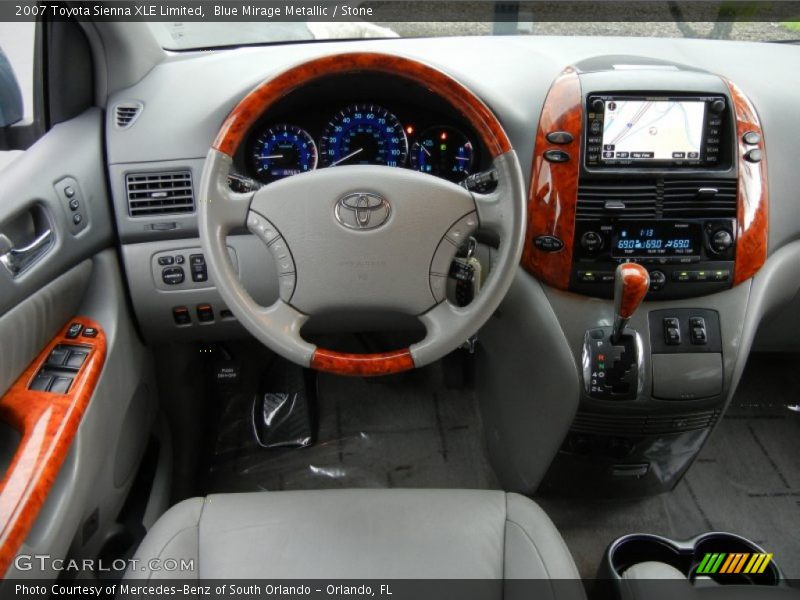 Blue Mirage Metallic / Stone 2007 Toyota Sienna XLE Limited