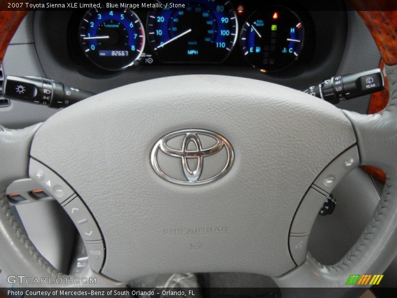 Blue Mirage Metallic / Stone 2007 Toyota Sienna XLE Limited