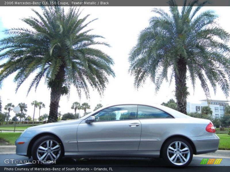 Pewter Metallic / Black 2006 Mercedes-Benz CLK 350 Coupe