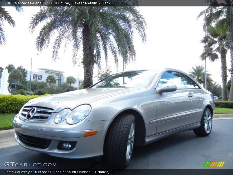 Pewter Metallic / Black 2006 Mercedes-Benz CLK 350 Coupe