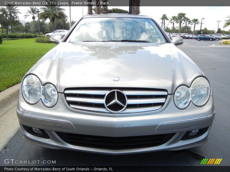 Pewter Metallic / Black 2006 Mercedes-Benz CLK 350 Coupe
