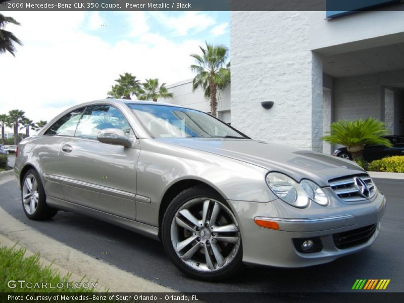 Pewter Metallic / Black 2006 Mercedes-Benz CLK 350 Coupe