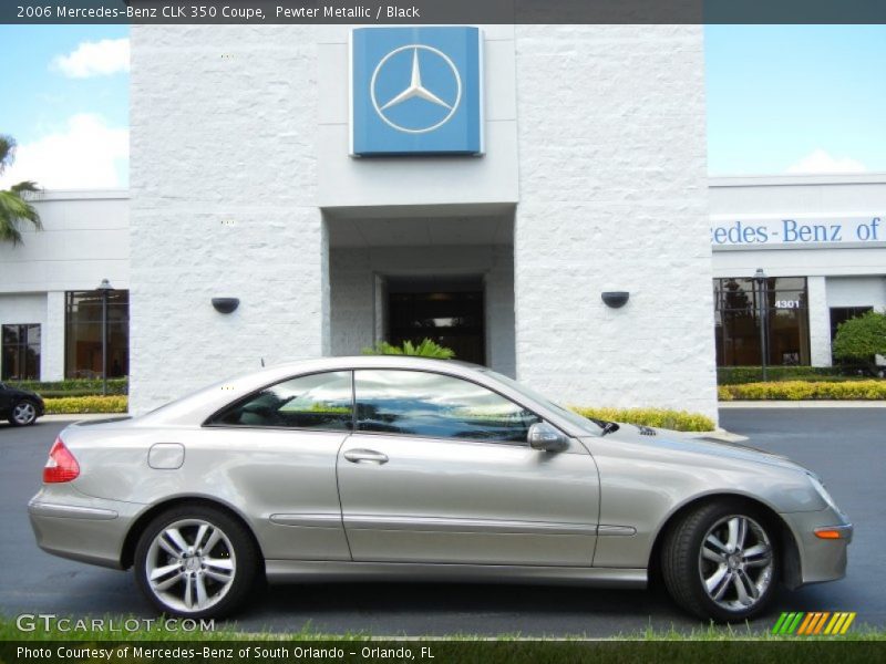 Pewter Metallic / Black 2006 Mercedes-Benz CLK 350 Coupe