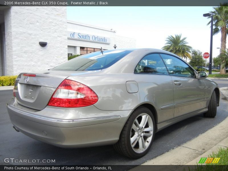 Pewter Metallic / Black 2006 Mercedes-Benz CLK 350 Coupe