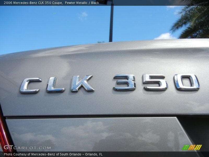 Pewter Metallic / Black 2006 Mercedes-Benz CLK 350 Coupe