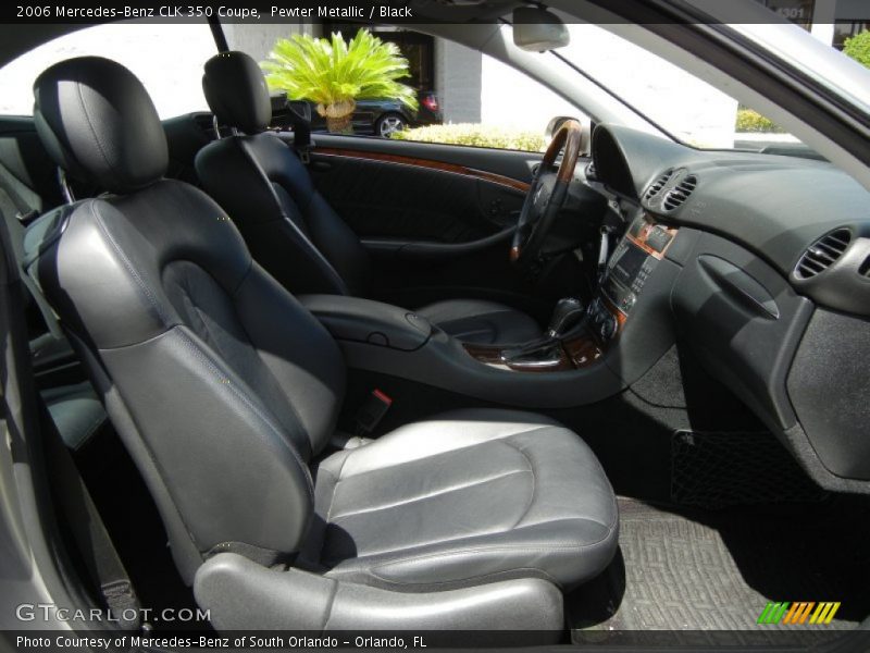 Pewter Metallic / Black 2006 Mercedes-Benz CLK 350 Coupe