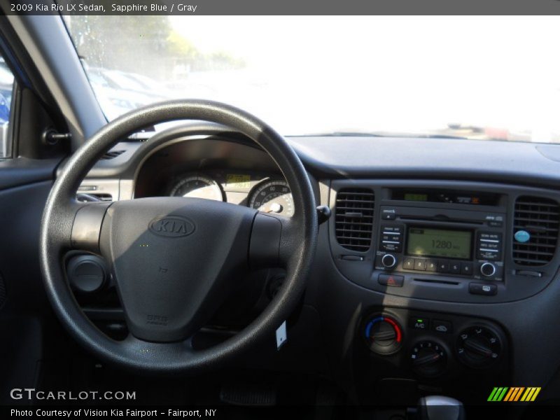 Sapphire Blue / Gray 2009 Kia Rio LX Sedan