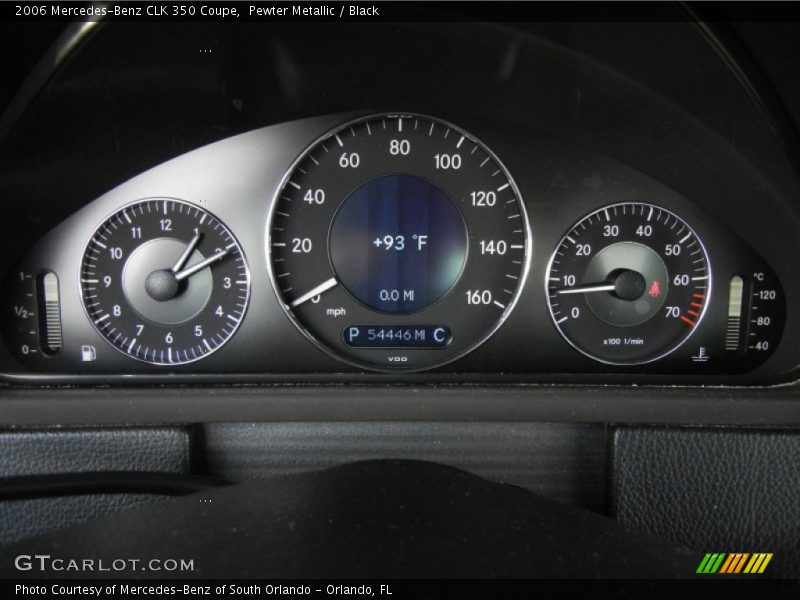 Pewter Metallic / Black 2006 Mercedes-Benz CLK 350 Coupe