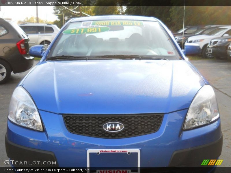 Sapphire Blue / Gray 2009 Kia Rio LX Sedan