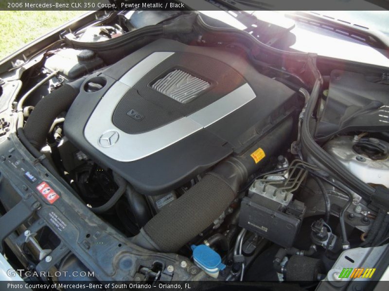 Pewter Metallic / Black 2006 Mercedes-Benz CLK 350 Coupe